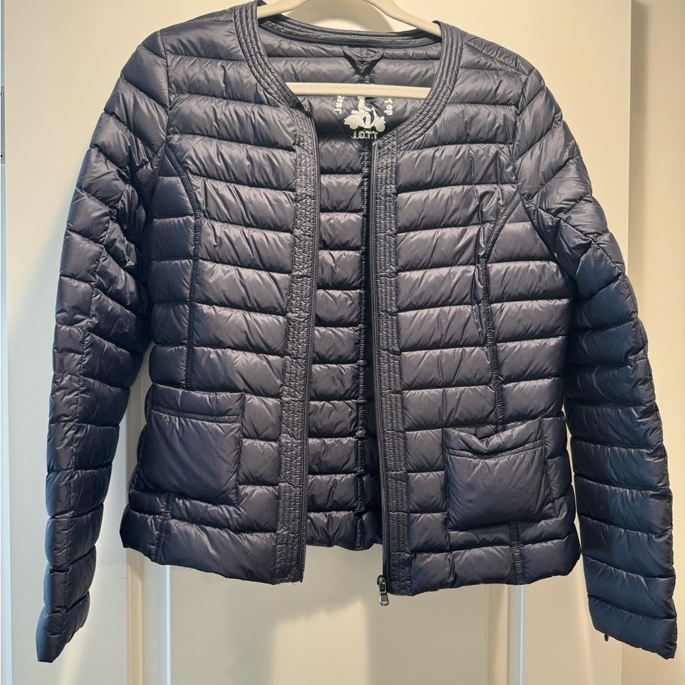 Navy JOTT (Just over the top) nano down puffer jacket